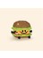 Yiyecek Serisi Yapı Taş Oyuncak Montaj Model Burger Sandviç LEGO Gibi 1 Adet 1