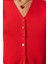 V Yaka Triko Yelek Kırmızı LPF0055 4