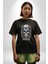 Kask Miğfer Iskelet Asker Pamuklu Bisiklet Yaka Kadın Erkek Oversize Boyfriend Dijital Baskılı Siyah T-Shirt 5
