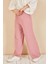 Kadın Pudra Beli Lastikli Bol Paça Salaş Yazlık Pantolon AEROBIN-865829 3