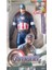 Captain America Figür 30 cm Işıklı Sesli Kaptan Amerika Figür 3