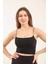 Kadın Basic Ip Askılı Penye Crop Body 1066 1