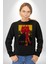 Ironman Film Karekterler Oyuncular Kadın Erkek Siyah Sweatshirt 3