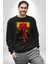 Ironman Film Karekterler Oyuncular Kadın Erkek Siyah Sweatshirt 4