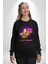 Lord Of The Donuts Simpson Kadın Erkek Siyah Sweatshirt 1