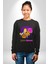 Lord Of The Donuts Simpson Kadın Erkek Siyah Sweatshirt 2