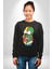 Simpsons Beyin Heryerde Kadın Erkek Siyah Sweatshirt 2