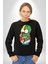 Simpsons Beyin Heryerde Kadın Erkek Siyah Sweatshirt 5