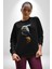 Yapay Zeka Kartal Kuş Tasarımı Kadın Erkek Siyah Baskılı Sweatshirt 4