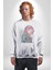 Metal Müzik Çeket Kadın Erkek Beyaz Baskılı Sweatshirt 2
