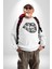 Ay Yıldız Dudak Bulut Dövme Kadın Erkek Beyaz Baskılı Sweatshirt 4
