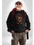 Sevimli Çoban Köpeği Kadın Erkek Siyah Baskılı Sweatshirt 2
