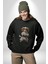 Cavailer King Charles Spaniel Karate Kadın Erkek Siyah Baskılı Sweatshirt 2