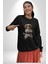 Cavailer King Charles Spaniel Karate Kadın Erkek Siyah Baskılı Sweatshirt 5