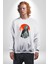 Tokyo Revengers Mikey Red Moon Kadın Erkek Beyaz Sweatshirt 4