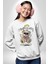 Gerçeklikten Uzak Tutun Kadın Erkek Beyaz Sweatshirt 1