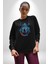 Su Aygırı Hipopotamo Renkli Kadın Erkek Siyah Baskılı Sweatshirt 5