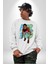 Sakaldan Korkmak Yazılı Basketbol James Harden Star Kadın Erkek Beyaz Sweatshirt 5