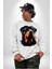 Sulu Boya Rottweiler Kadın Erkek Beyaz Sweatshirt 1
