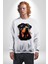 Sulu Boya Rottweiler Kadın Erkek Beyaz Sweatshirt 5