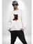 Dışarı Çık ve Oynayalım Teddy Kadın Erkek Beyaz Sweatshirt 4
