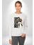 Kelebek Gibi Uçar Arı Gibi Sokarım Ali Boks Kadın Erkek Beyaz Sweatshirt 5