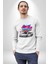 90'lı Yıllar Süper Araba Need For Speed Kadın Erkek Beyaz Sweatshirt 2