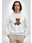 Bugün Değil Kadın Erkek Beyaz Sweatshirt 5
