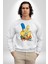 The Simpsons  Kadın Erkek Beyaz Sweatshirt 2