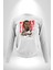 Basketbol Oyun Zamanı Kadın Erkek Beyaz Sweatshirt 4