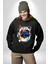 Sulu Boya Pug Köpek Kadın Erkek Siyah Sweatshirt 2