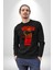 Rukawa Kaede Anime Basketbol Karakteri Kadın Erkek Siyah Sweatshirt 1