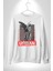 Şehir Sokak Stili Melek Heykeli Kadın Erkek Beyaz Sweatshirt 1