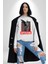 Şehir Sokak Stili Melek Heykeli Kadın Erkek Beyaz Sweatshirt 4