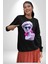 Kulaklık Gözlük Pop Art Heykel Kadın Erkek Siyah Sweatshirt 1