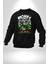 Dolar Kurukafa Kadın Erkek Siyah Sweatshirt 2