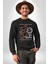 Yükseliş Için Kendin Ol Kadın Erkek Siyah Sweatshirt 4