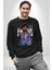 Joel Embiid Basketbol Philadelphia  Kadın Erkek Siyah Sweatshirt 1