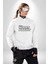 The Night Agent Kadın Erkek Beyaz Baskılı Sweatshirt 4