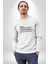 The Night Agent Kadın Erkek Beyaz Baskılı Sweatshirt 5