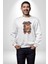 Sevimli Çoban Köpeği Kadın Erkek Beyaz Baskılı Sweatshirt 2