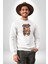 Sevimli Çoban Köpeği Kadın Erkek Beyaz Baskılı Sweatshirt 4
