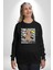 Positive Düşünce Kadın Erkek Siyah Sweatshirt 1