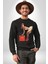 Cocacola Reklam 80LER Kadın Erkek Siyah Sweatshirt 2