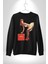 Cocacola Reklam 80LER Kadın Erkek Siyah Sweatshirt 3