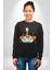 Mr Krabs Spongebob Zengin Kadın Erkek Siyah Sweatshirt 2