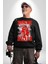Anime Kaede Rukawa Basketbol Karakteri Kadın Erkek Siyah Sweatshirt 4
