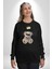 Gerçeklikten Uzak Tutun Kadın Erkek Siyah Sweatshirt 1