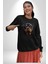 Rottweiler Kafası Kadın Erkek Siyah Baskılı Sweatshirt 4
