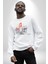Uluslararası Yoga Günü 21 Temmuz Kadın Erkek Beyaz Baskılı Sweatshirt 2